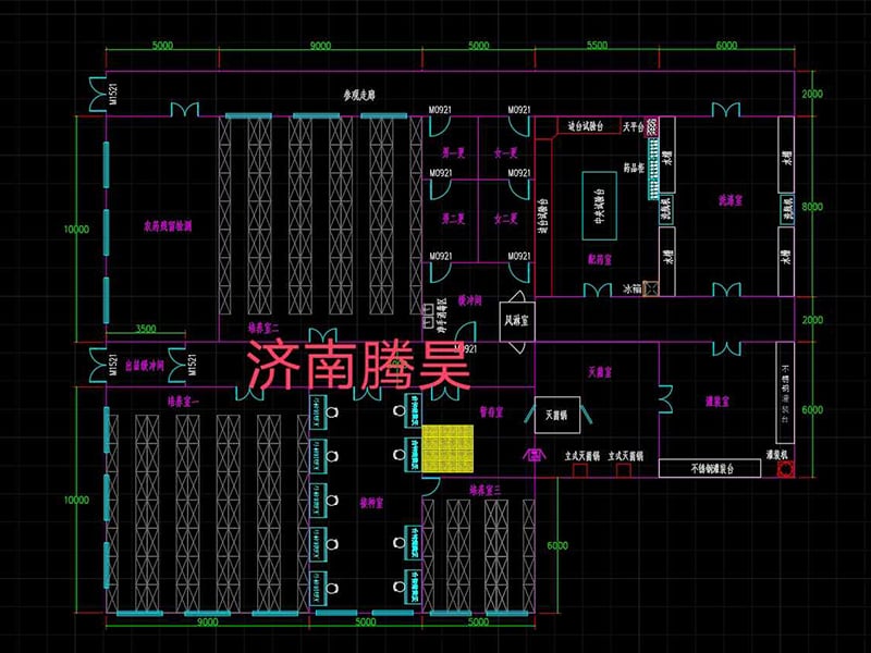 1000平米麻豆成人影院在线室平面设计图
